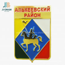 Hot Products Casting Enamel Russia Cavalryman Gold Custom Military Badges